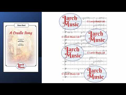 A Cradle Song - Brass Band Sheet Music Full Score & Parts - LM856