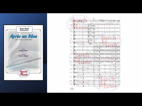 Apres un Reve - Euphonium & Brass Band Sheet Music Full Score & Parts - LM563