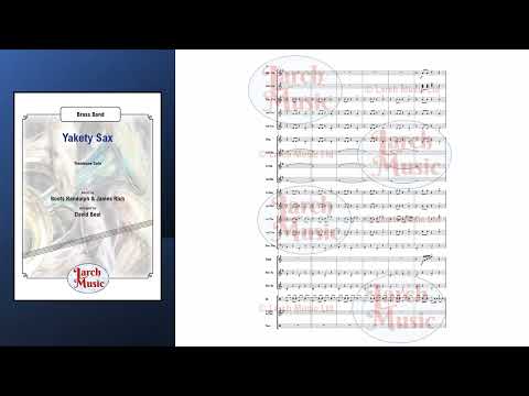 Yakety Sax (Boots Randolph & James Rich arr. by David Beal) - Trombone & Brass Band Sheet Music Full Score and Parts - LM701