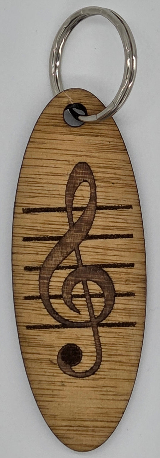 Treble Clef - Keyring