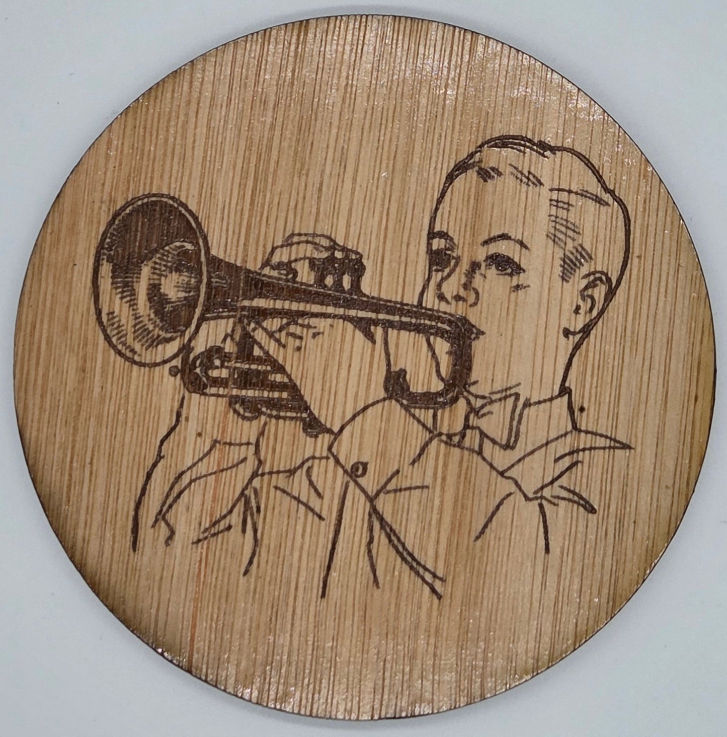Cornet Player - Round Coaster