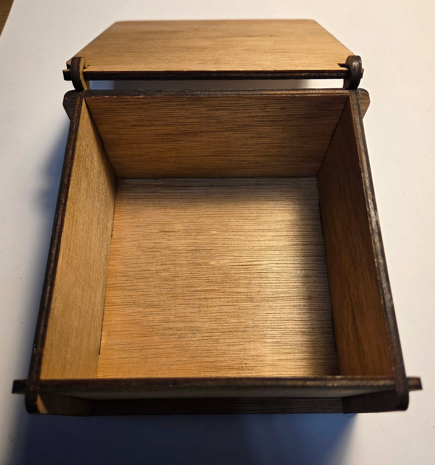 Wooden Box (120 x 120 x 70mm) with Euphonium Player