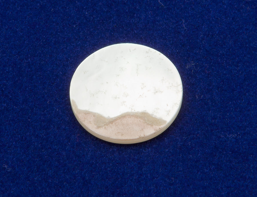 Finger Button Pearl Flat Top - 12mm