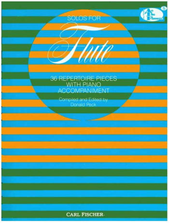 Solos For Flute 36 Repertoire Pieces Flute & Piano (Peck)