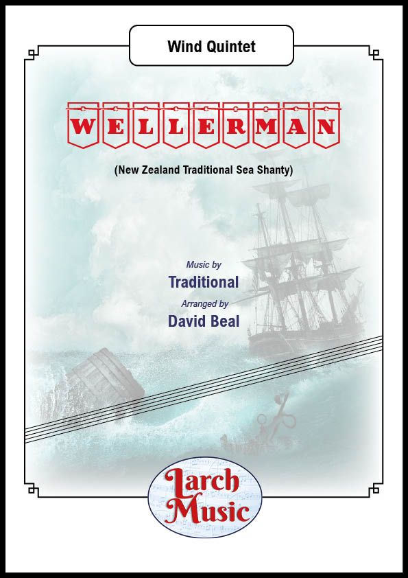 Wellerman, The (Traditional arr. by David Beal) - Wind Quintet Sheet Music Full Score & Parts - LM869