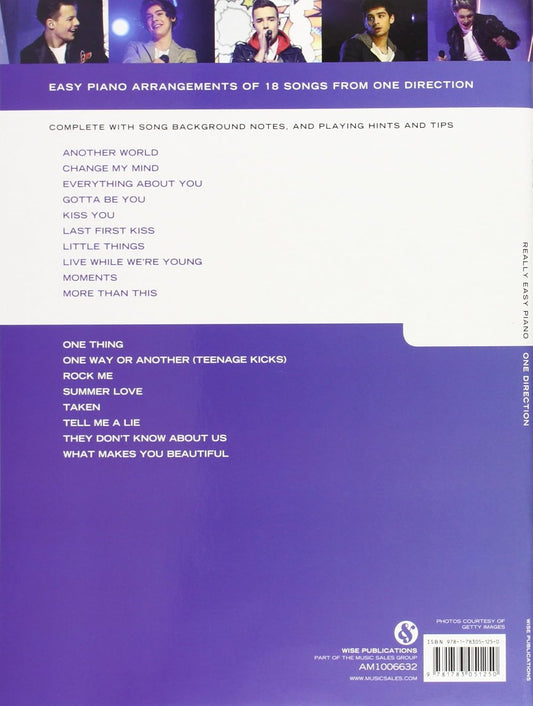 Really Easy Piano One Direction