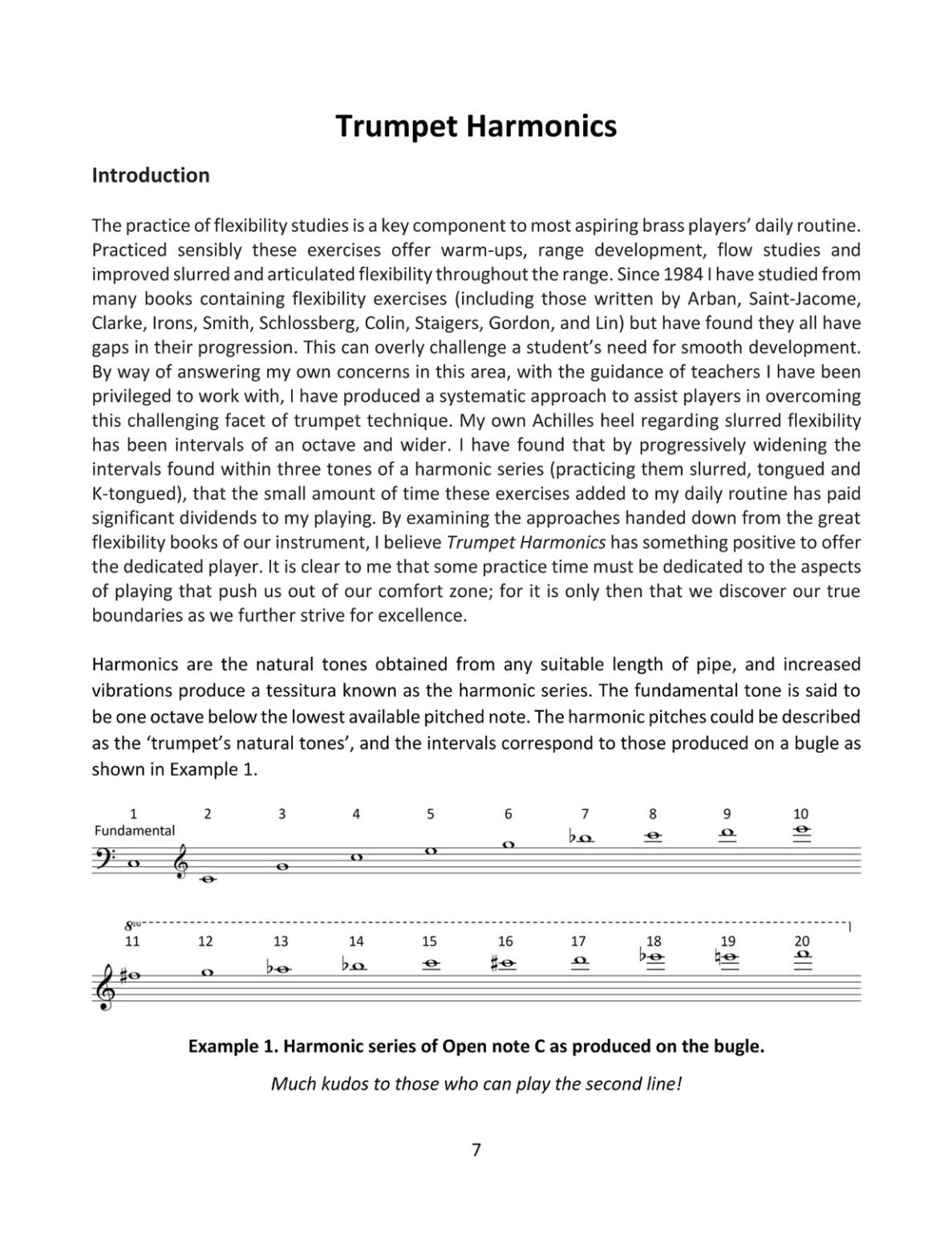 Trumpet Harmonics, A Systematic Approach to Greater Flexibility By David Bertie