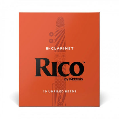 Rico by D'Addario Bb Clarinet Reeds, Strength 1.5, 10-pack