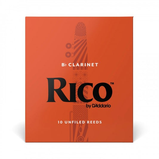 Rico by D'Addario Bb Clarinet Reeds, Strength 4, 10-pack