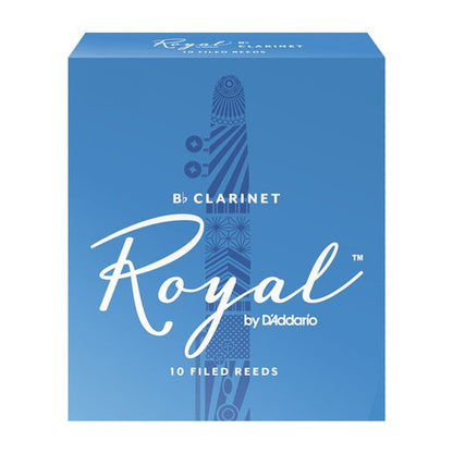 Rico Royal by D'Addario Bb Clarinet Reeds, Strength 2, 10-pack