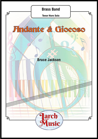 Andante & Giocoso (Bruce Jackson) - Tenor Horn & Brass Band Sheet Music Full Score & Parts - LM460