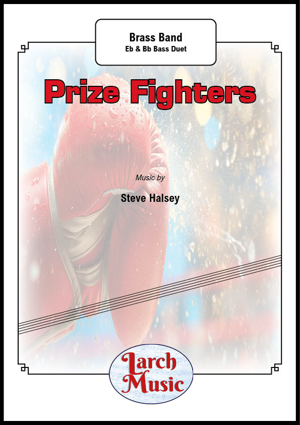 Prize Fighters - Eb & Bb Bass Duet with Brass Band Sheet Music Full Score & Parts - LM507