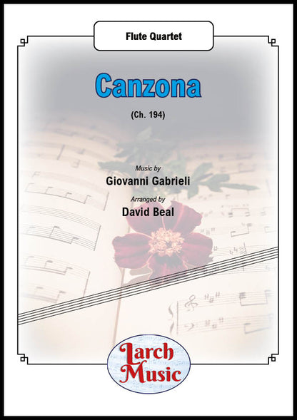 Canzona (Ch. 194) - Flute Quartet - LM595