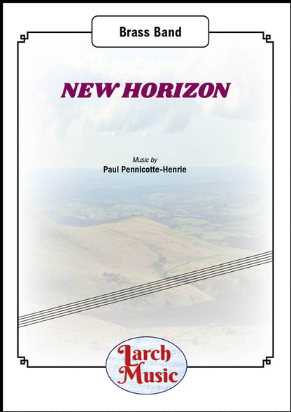 New Horizon (Concert March) - Brass Band Sheet Music Full Score & Parts - LM935