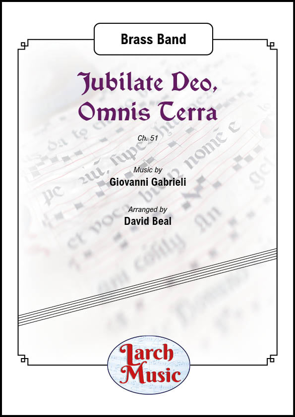 Jubilate Deo, Omnis Terra Ch51 - Brass Band - LM967