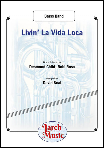 Livin' La Vida Loca - Brass Band Sheet Music Full Score & Parts - LMAM015
