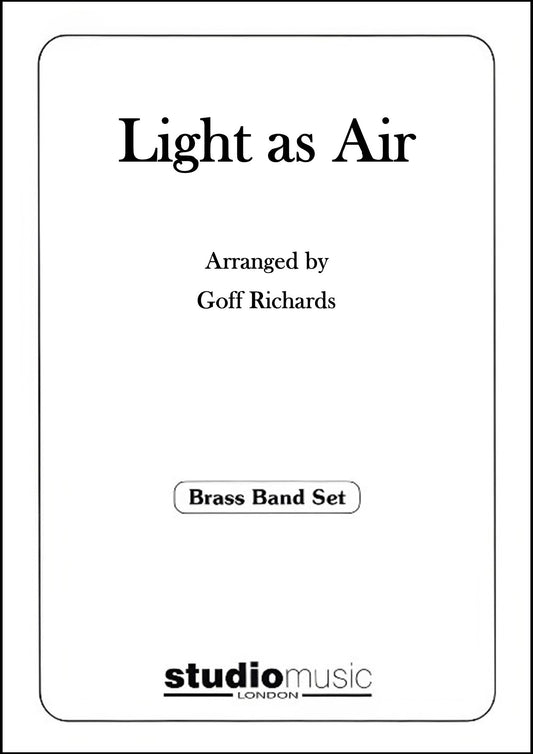 Light As Air - Brass Band Sheet Music Score & Parts