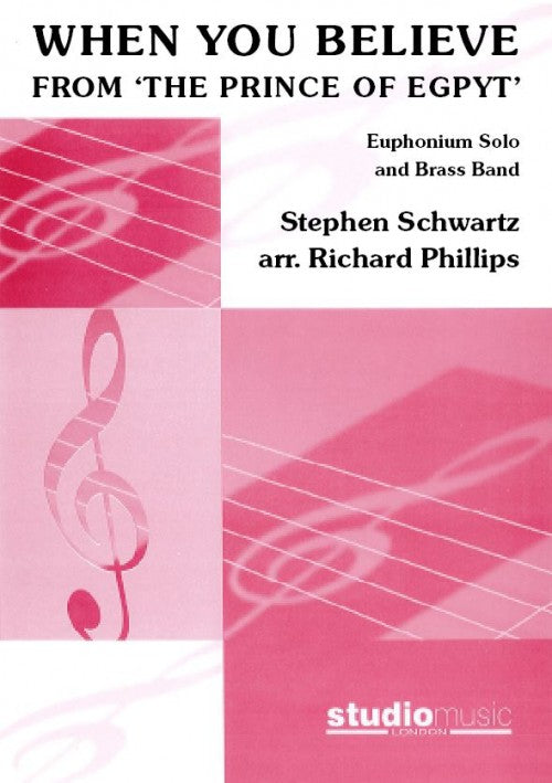 When You Believe - Euphonium Solo with Brass Band Full Score and Parts