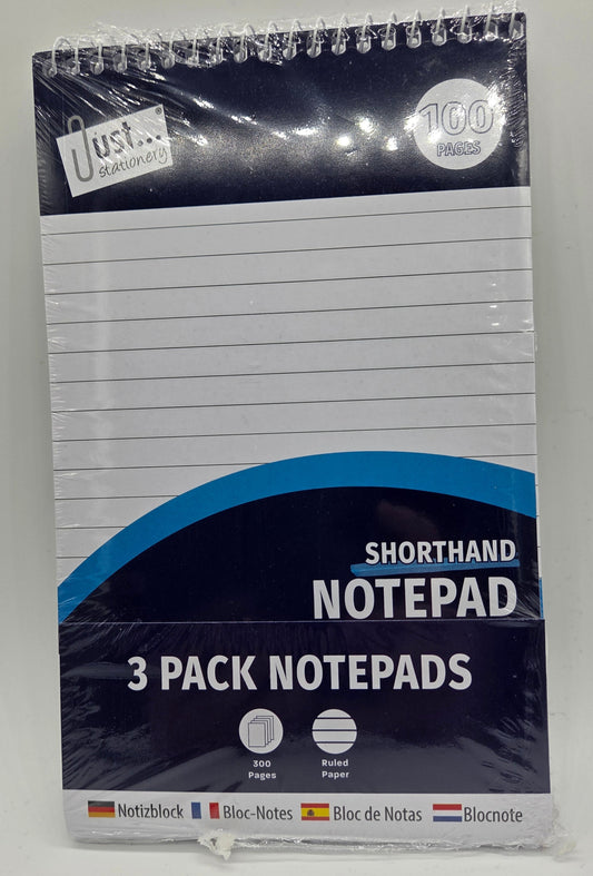 Shorthand Notepad - 3 Pack