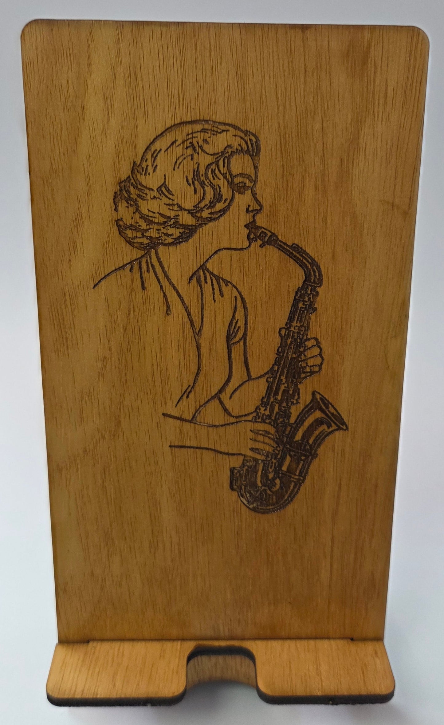 Saxophone Design Mobile Phone Holder - Detachable Two Part