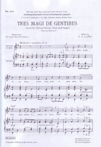 Tres Magi De Gentibus - Unison Voices, Choir & Organ - Preloved Sheet Music