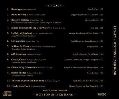 Wooton Silver Band - Legacy - Brass Band CD