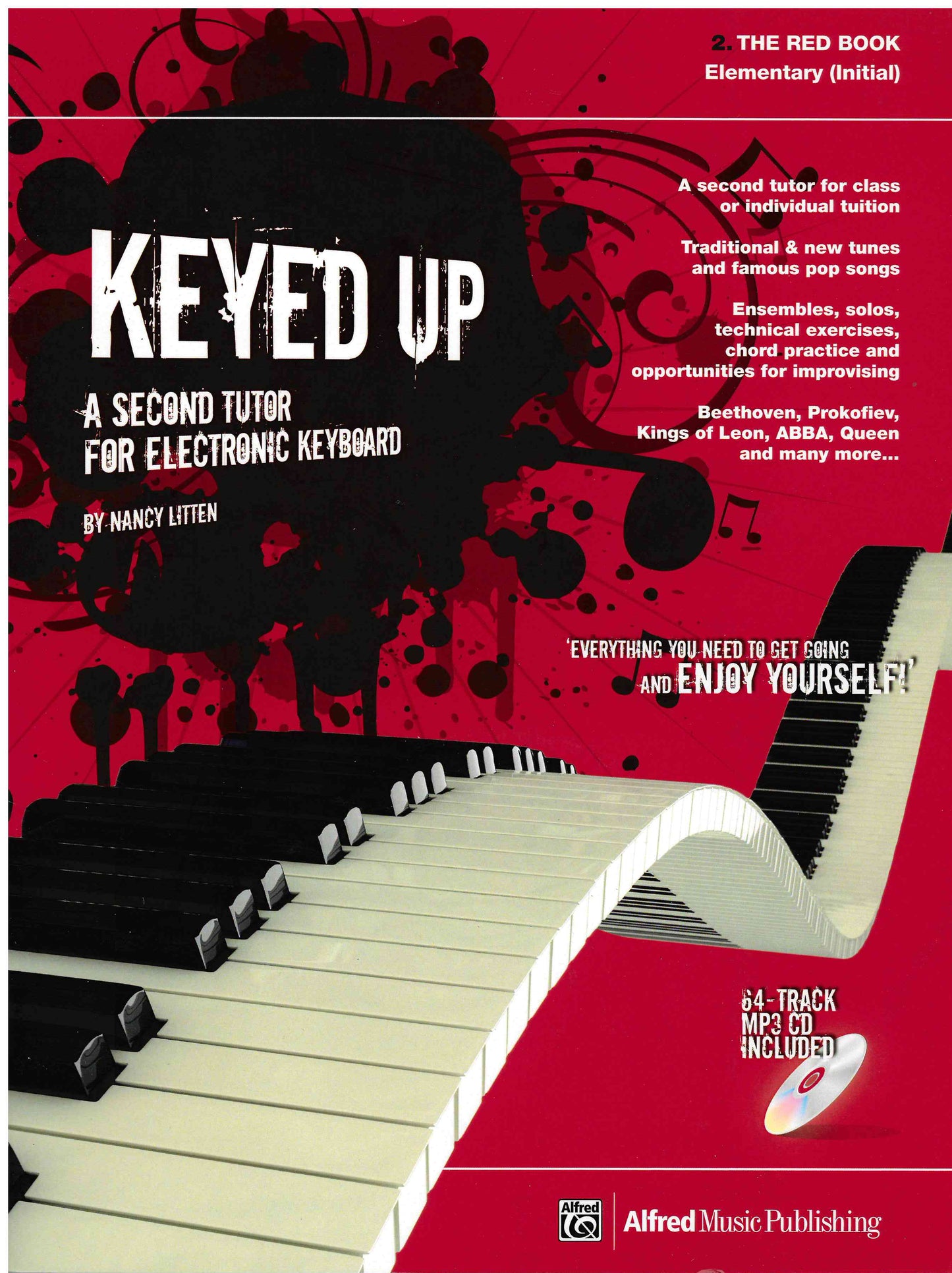 Keyed Up (The Red Book - Initial) - A Tutor for Electronic Keyboard - Nancy Litten - Book & CD