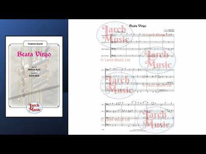 Beata Virgo - Trombone Quartet Full Score & Parts - LM993