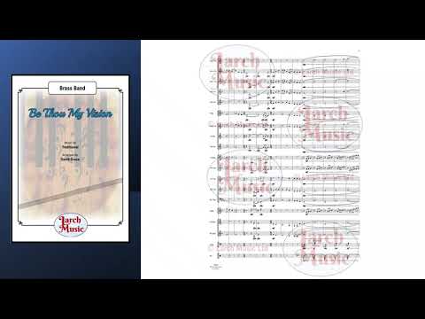 Be Thou My Vision (Traditional arr. by David Grace) - Brass Band Sheet Music Full Score & Parts - LM656