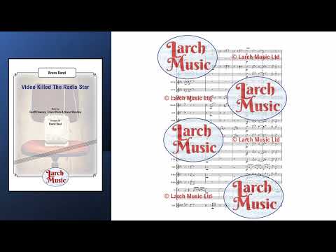 Video Killed The Radio Star (Geoff Downes, Trevor Horn &amp; Bruce Woolley arr. by David Beal) - Brass Band Full Score and Parts - LM400