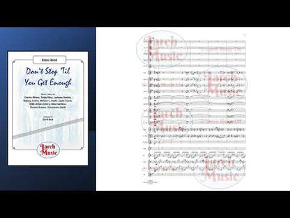 Don't Stop 'Til You Get Enough - Brass Band Sheet Music Full Score & Parts - LMAM052