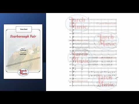 Scarborough Fair - Brass Band Sheet Music Full Score & Parts - LM006