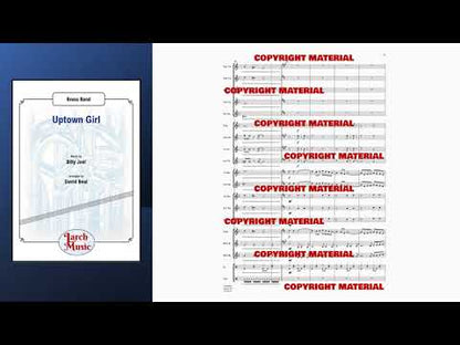 Uptown Girl - Brass Band Sheet Music Full Score & Parts - LMAM008
