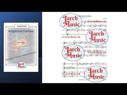 Antiphonal Fanfare (Steve Halsey) - Trumpet Quartet Full Score & Parts - LM673