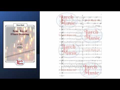 Jesu. Joy of Man's Desiring (JS Bach arr. by David Beal) - Cornet Feature & Brass Band Full Score and Parts - LM028