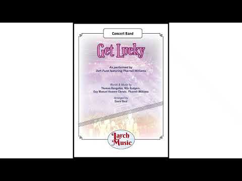 Get Lucky (Daft Punk arr. by David Beal) - Concert Band Full Score & Parts - LMAM130 - DOWNLOAD ONLY