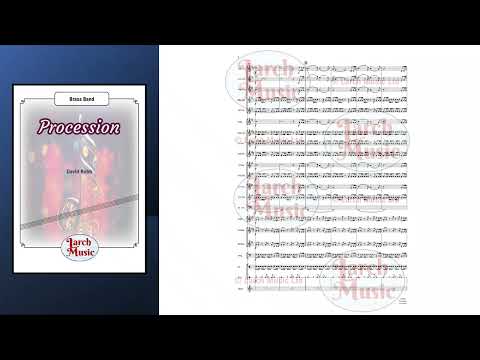 Procession - David Robb - Brass Band Full Score and Parts - LM688