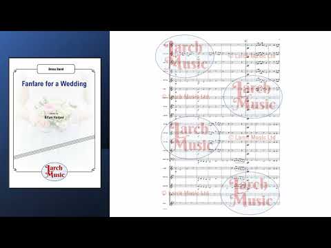 Fanfare for a Wedding - Brass Band Sheet Music Full Score & Parts - LM858