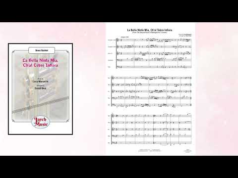 La Bella Ninfa Mia (Luca Marenzio arr. by David Beal) - Brass Quintet Full Score & Parts - LM230