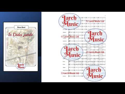 In Dulci Jubilo (Gesius/Bach arr. by David Beal) - Brass Band Sheet Music Full Score & Parts - LM105