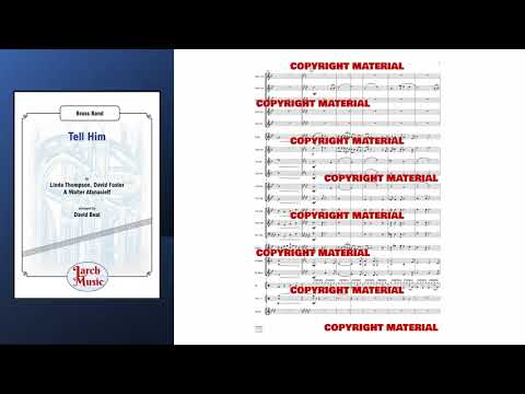 Tell Him - Brass Band Sheet Music Full Score & Parts - LMAM007
