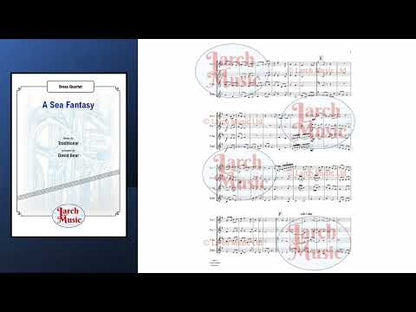 A Sea Fantasy (Traditional arr. by David Beal) - Brass Quartet Sheet Music Full Score & Parts - LM017