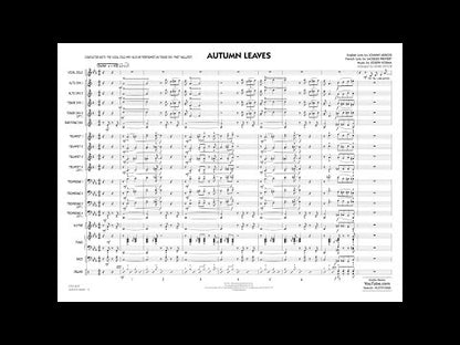Autumn Leaves - (Vocal Solo with Jazz Ensemble - Score and Parts)