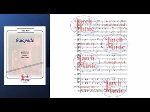 Galopede - Brass Band Sheet Music Full Score & Parts - LM831