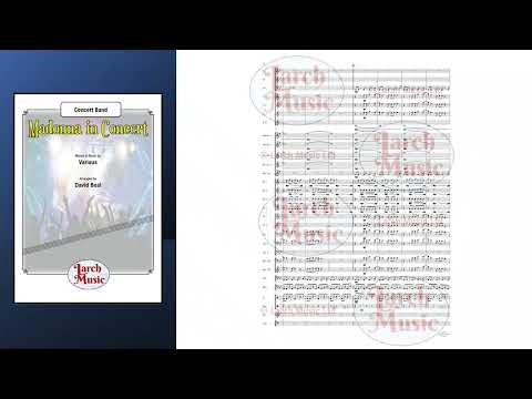 Madonna In Concert (Various arr. by David Beal) - Concert Band Full Score & Parts - LMAM117 - DOWNLOAD ONLY