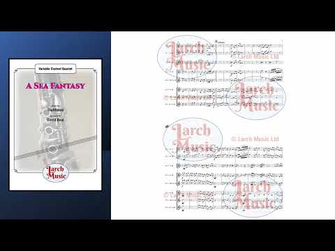 A Sea Fantasy (Traditional arr. by David Beal)- Variable Clarinet Quartet Full Score & Parts - LM402