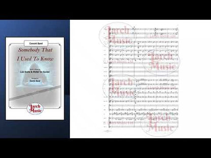 Somebody That I Used To Know (Walter De Backer & Luiz Bonfa arr. by David Beal) - Concert Band Music Full Score & Parts - LMAM080