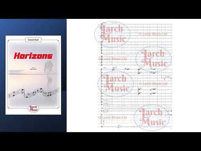Horizons - Symphonic Wind Band Sheet Music Full Score & Parts - LM862