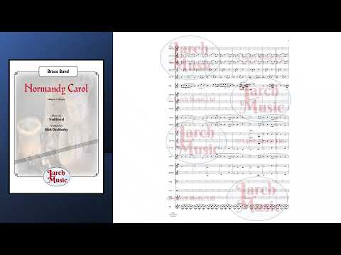 Normandy Carol (Traditional arr. by Matt Doubleday) - Brass Band Sheet Music Full Score and Parts - LM286
