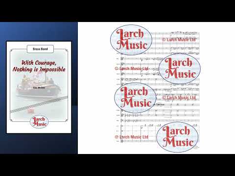 With Courage, Nothing Is Impossible (Alex McGee) - Brass Band Full Score and Parts - LM452